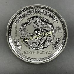 2000 Australia $30 Lunar Series I Silver Coin, 1 K