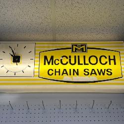 Retail Business Liquidation Auction - Vintage Retail Clock Sign