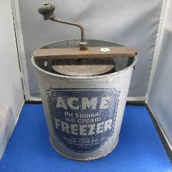 Antique ACME Hand Cranked Ice Cream Maker