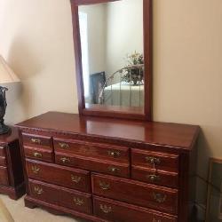 Dresser with mirror by Broyhill