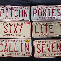 vanity plates