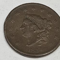 1834 Large Cent