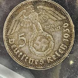 1936 German Nazi Silver Coin