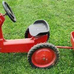 International Harvester Peddle Tractor with Trailer