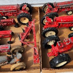 Collection of Ertl and Other Cast Iron Toy Tractors