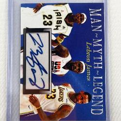 Lebron James Man Myth Legend printed aut