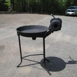 Antique Cast Iron Champion Blower Forge - Working