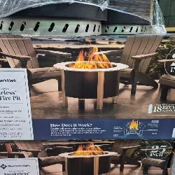 Smokless fire pits
