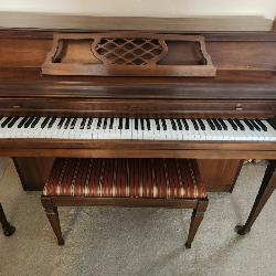 Lot #56 Kimball Piano Console w/ Matching Bench