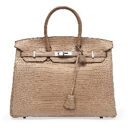 Lot# 379 Hermes Birkin - Matte Crocodile Bag 35cm