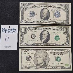 $10 Star Notes Blue and Green Seal