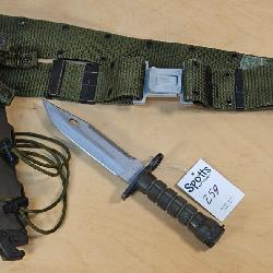 Buck M9 Phrobis III Bayonet with Belt and Sheath