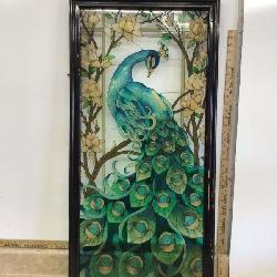 Colorful elegant glass window decor