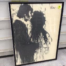 VINTAGE FRAMED ALDO LUONGO PRINT