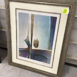 FRAMED SIGNED ART (ARTIST UNKNOWN)