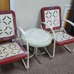 Antique Metal Patio Chairs