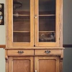 20 x 38 x 80 Antique Oak Cabinet