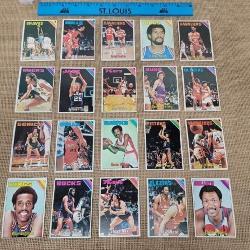 1975-76 Topps NBA Baskertball Cards Lot Contains