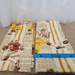 1976 NFL Team Logo Curtains from Sears & Roebuck