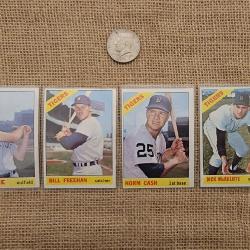 1966 Topps Baseball Cards of Detroit Tigers