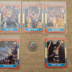 1986 Fleer NBA Indiana Pacers Basketball Cards