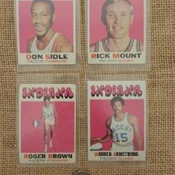 1972 Topps ABA Pro Basketball Cards Indiana