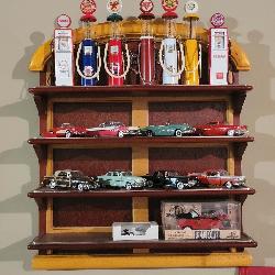 Collectable cars ,gass pumps