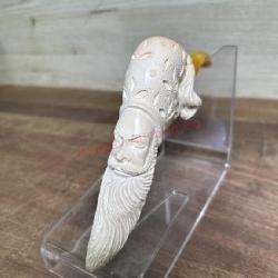 Meerschaum style Mythical figure pipe in case