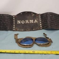 Leather Jewel Motorcycle Belt w googles