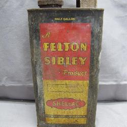 Vintage Felton Sibley Shellac 1/2 gal Can
