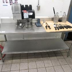 6ft Stainless Steel Table - 24in Deep