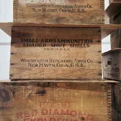 Winchester & Red Diamond Wood Crates