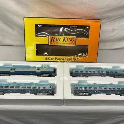Rail King MTH Electric Trains Santa Fe 4-Car Passe