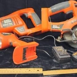 Black and decker firestorm 14.4 volt.Sawzaw,