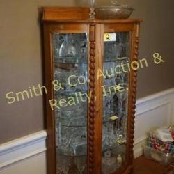 Curio Cabinet with 5 Glass Shelves