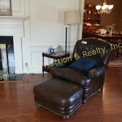 Smith Brothers High Back Leather Type Chair
