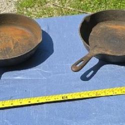 Cast iron pans