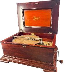 MIRA MAHOGANY DISC MUSIC BOX