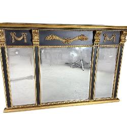 LARGE LEBARGE BLACK AND GOLD FRENCH EMPIRE STYLE