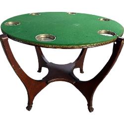 HUNZINGER SIGNED FLIP TOP GAME TABLE