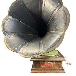ANTIQUE STANDARD MODEL A TALKING MACHINE WITH