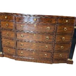 HENREDON MAHOGANY REGENCY 15 DRAWER DRESSER