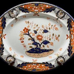 ENGLISH ANTIQUE PORCELAIN PLATTER