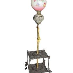 BRADLEY AND HUBBARD RARE PIANO TABLE LAMP