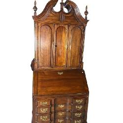 SOLID CHERRY BLOCK FRONT BLIND DOOR SECRETARY