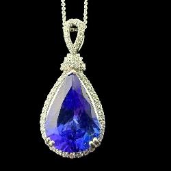 PLATINUM OSCAR FRIEDMAN TANZANITE AND DIAMOND