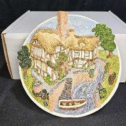 Signed David Winter Cottages On The Riverbank