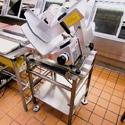 Bizerba Gsp Hd Meat Deli Slicer 2012 Model W / Slicer Stand - Slicer Missing Blade Guard
