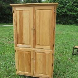Pantry Cabinet or Wardrobe - Stripped new hardware
