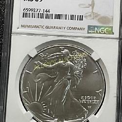 2023 Graded Silver Eagle 1 Oz Fine Silver